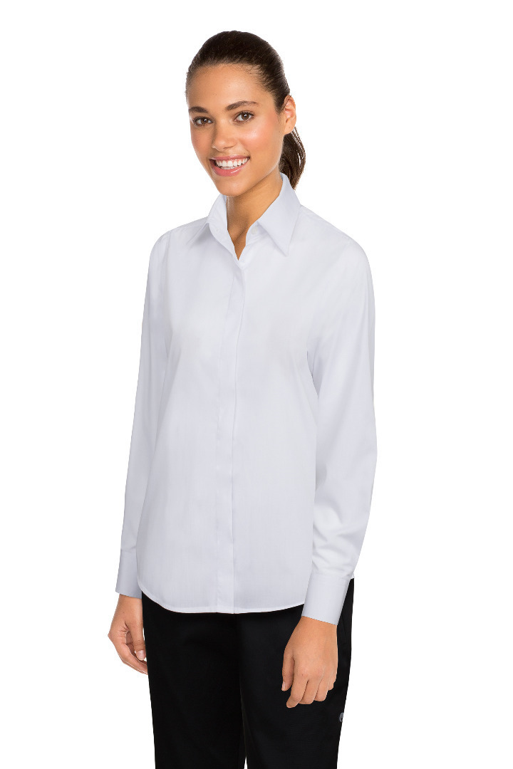 Women’s White Dress Shirt W100-WHT – Team Alpha Australia